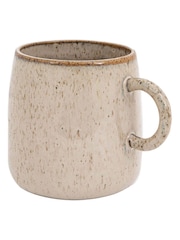 Gallery Home Set of 4 Oatmeal Speckle Glaze Mugs - Image 3 of 4