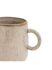 Gallery Home Set of 4 Oatmeal Speckle Glaze Mugs - Image 4 of 4
