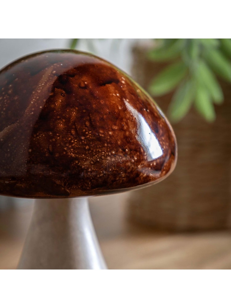 Gallery Home Set of 2 Natural Ceramic Mushrooms - Image 2 of 5