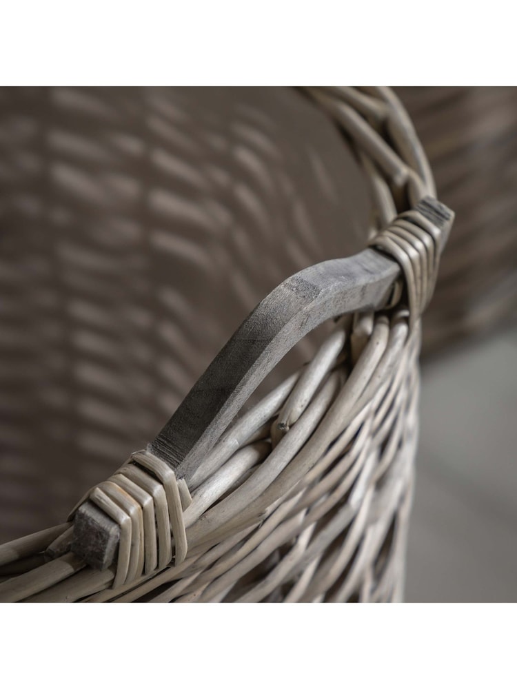 Gallery Home Set of 2 Natural Frankie Jumbo Baskets - Image 3 of 3
