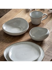 Gallery Home Set of 4 Dove Grey Pebble Glaze Bowls - Image 1 of 4
