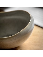 Gallery Home Set of 4 Dove Grey Pebble Glaze Bowls - Image 3 of 4