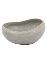 Gallery Home Set of 4 Dove Grey Pebble Glaze Bowls - Image 4 of 4
