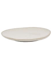 Gallery Home Set of 4 Oatmeal Speckle Glaze Side Plates - Image 5 of 5