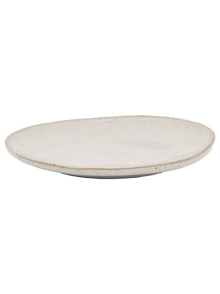 Gallery Home Set of 4 Oatmeal Speckle Glaze Side Plates - Image 5 of 5