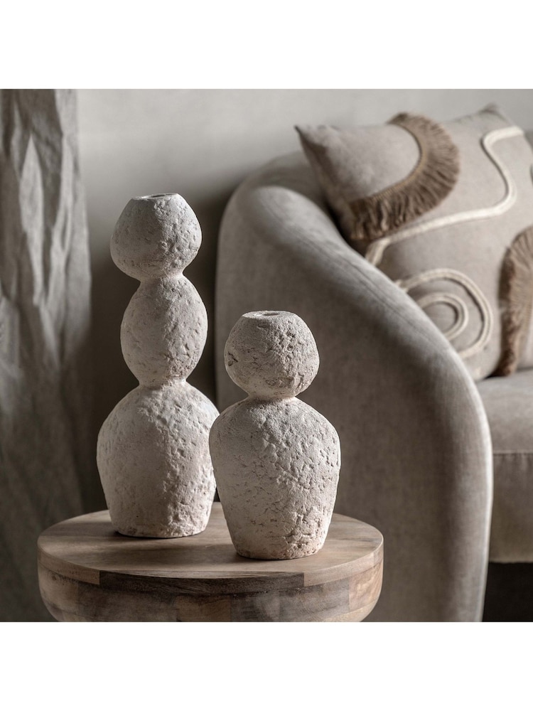 Gallery Home Natural Kase Pebble Candle Stick Holder - Image 1 of 8