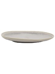 Gallery Home Set of 4 Dove Grey Pebble Glaze Side Plates - Image 4 of 4