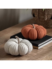 Gallery Home Rust Knitted Ornaments Pumpkin 18 cm - Image 1 of 4