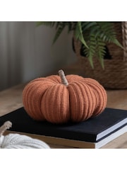 Gallery Home Rust Knitted Ornaments Pumpkin 18 cm - Image 2 of 4