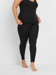 Yours Curve Black Thermal Heat Leggings - Image 1 of 5