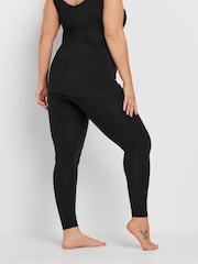 Yours Curve Black Thermal Heat Leggings - Image 3 of 5