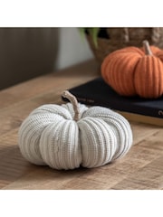 Gallery Home Cream Knitted Ornaments Pumpkin 18 cm - Image 3 of 4