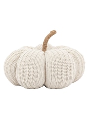 Gallery Home Cream Knitted Ornaments Pumpkin 18 cm - Image 4 of 4