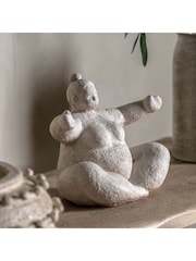 Gallery Home Cream Lady Cement Decoration 25cm - Image 1 of 5