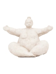 Gallery Home Cream Lady Cement Decoration 25cm - Image 4 of 5