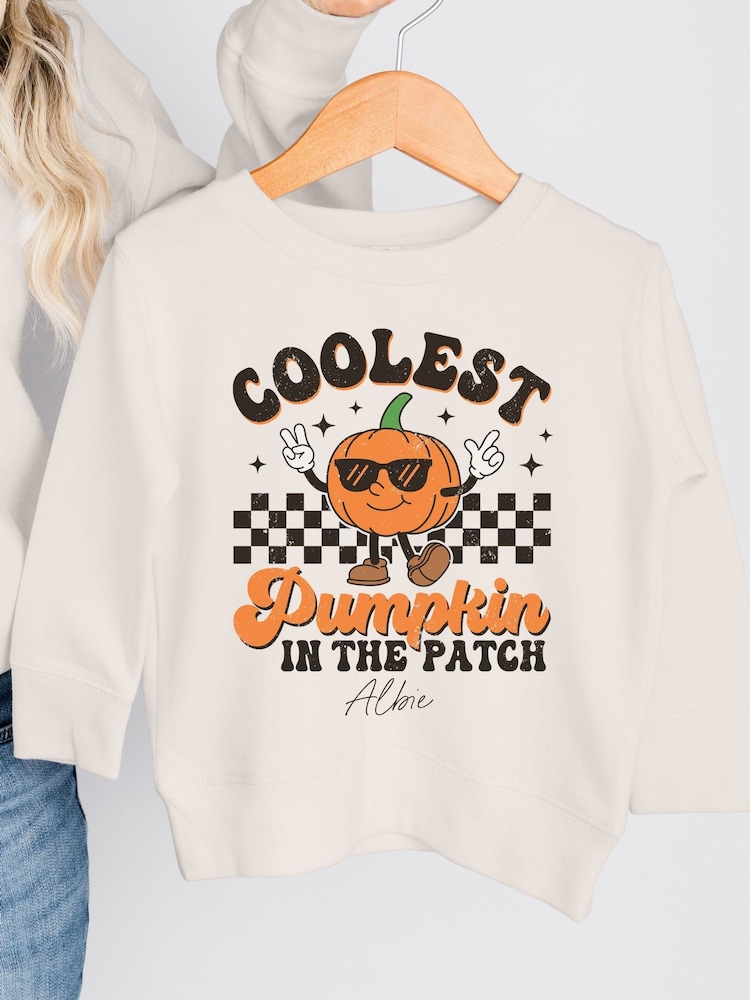 Koko Blossom Cream Coolest Halloween Pumpkin Patch Sweatshirt - Image 1 of 4