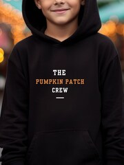 Koko Blossom Halloween Pumpkin Patch Crew Black Hoodie - Image 2 of 4