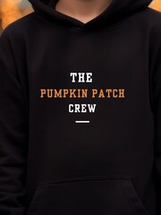 Koko Blossom Halloween Pumpkin Patch Crew Black Hoodie - Image 4 of 4