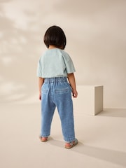 Light Wash Tie Waist Jeans (3mths-7yrs) - Image 3 of 8