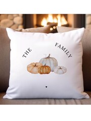 Personalised Halloween Pumpkin 100% Cotton Cushion by Koko Blossom - Image 2 of 2