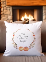 Personalised Halloween Laurel 100% Cotton Cushion by Koko Blossom - Image 1 of 4
