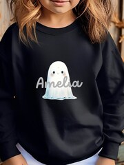 Koko Blossom Personalised Halloween Ghost Sweatshirt - Image 2 of 3
