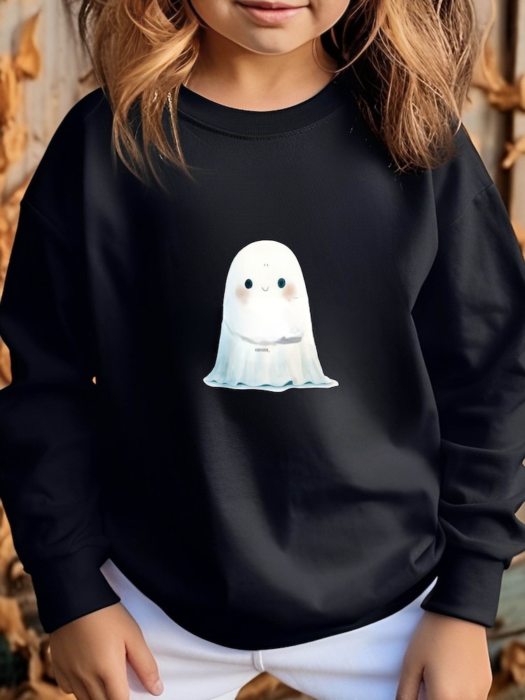 Koko Blossom Personalised Halloween Ghost Sweatshirt - Image 3 of 3