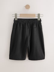 Black Textured Sport Shorts (3-16yrs) - Image 2 of 5