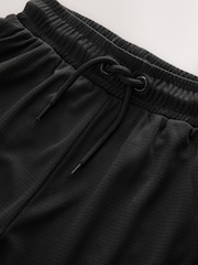Black Textured Sport Shorts (3-16yrs) - Image 4 of 5