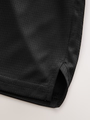 Black Textured Sport Shorts (3-16yrs) - Image 5 of 5