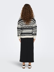 ONLY Natural Fairisle Pattern Knitted Christmas Jumper - Image 4 of 7