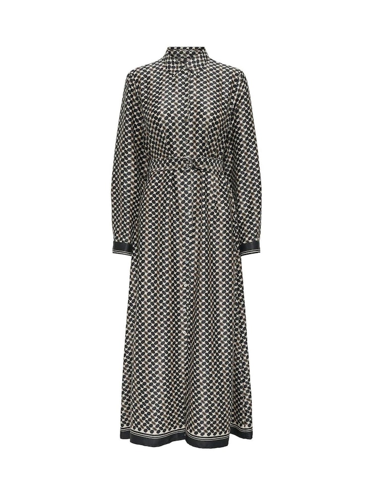 ONLY Black Belted Midaxi Skirt Dress - Image 1 of 1