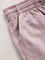 Plum Purple Washed Subscribe 100% Cotton Shorts (3-16yrs) - Image 4 of 4