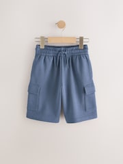 Mid Blue Cargo Jersey Shorts (3-16yrs) - Image 1 of 4
