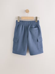 Mid Blue Cargo Jersey Shorts (3-16yrs) - Image 2 of 4