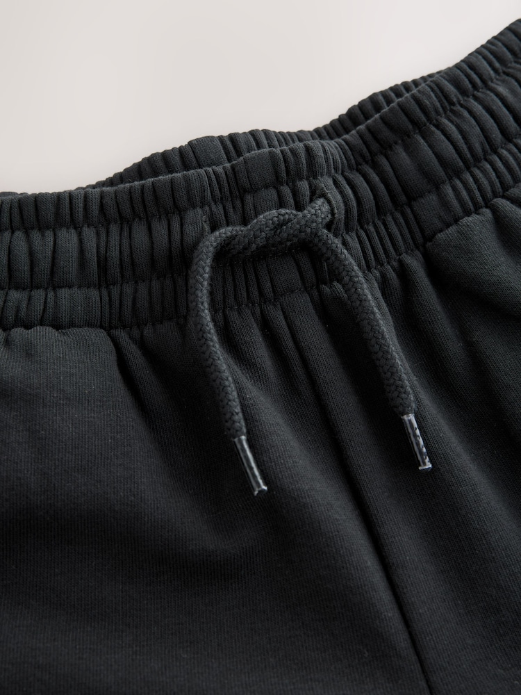 Black Cargo Jersey Shorts (3-16yrs) - Image 3 of 4