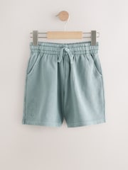 Green Washed Subscribe 100% Cotton Shorts (3-16yrs) - Image 1 of 5