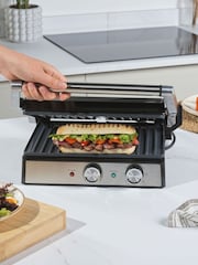 Salter Silver Large Electric Health Grill - Image 1 of 6