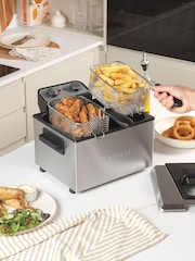 Salter Silver Deep Fat Fryer - Image 2 of 6