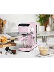 Salter Pink Retro Espresso Machine - Image 5 of 6