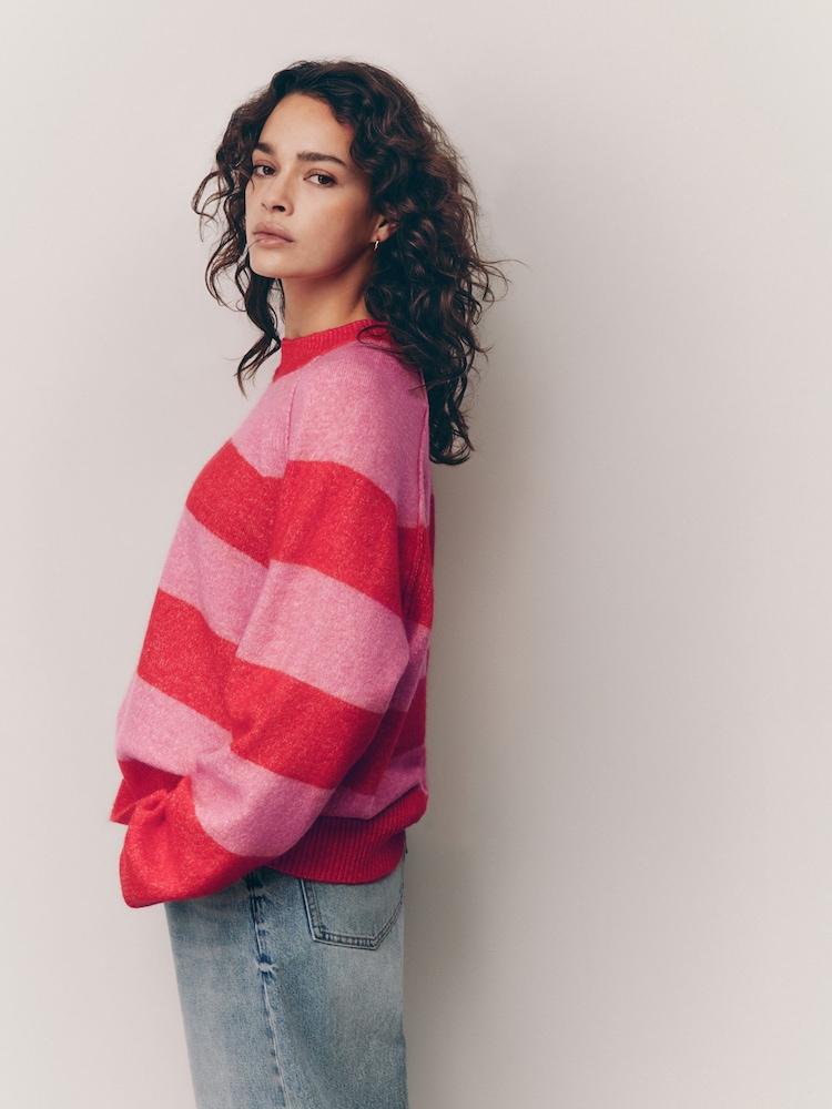 Pink Red Stripe - Image 1 of 7