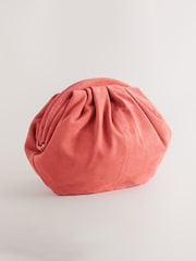 Orange Leather Snap Clutch Bag - Image 4 of 7