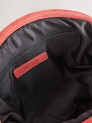 Orange Leather Snap Clutch Bag - Image 7 of 7