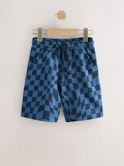 Tablero de ajedrez azul - Pantalones cortos básicos (3-16 años) - Imagen 1 de 4