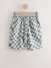 Black/White Checkerboard Regular Fit Basic Shorts (3-16yrs) - Image 5 of 8