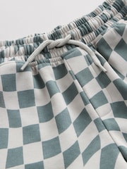 Black/White Checkerboard Regular Fit Basic Shorts (3-16yrs) - Image 8 of 8