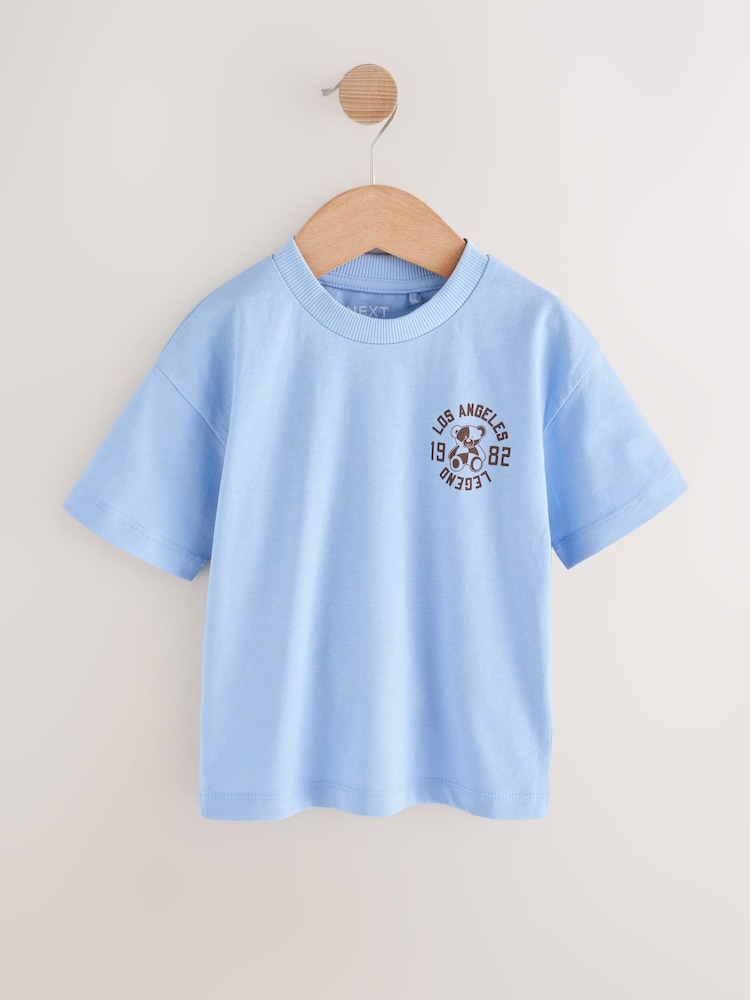 Blue Bear Simple Short Sleeve T-Shirt (3mths-7yrs) - Image 1 of 4
