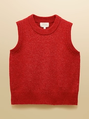 Joules Holly Red Knitted Vest - Image 10 of 10