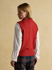 Joules Holly Red Knitted Vest - Image 2 of 10