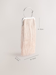 Nude/Pink Tassel Ring Bag - Image 4 of 8